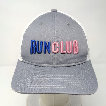 Run Club Ladies Ponyback Snapback Trucker Hat Gray One Size Port Authority
