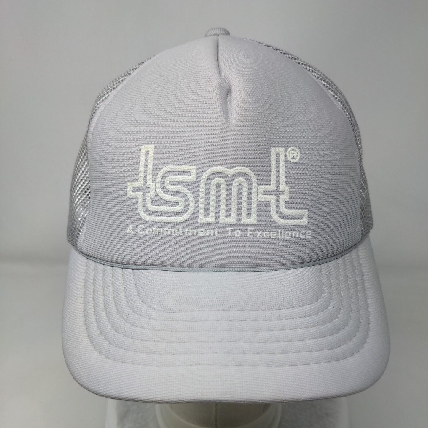 tsmt A Commitment To Excellence Snapback Trucker Hat Gray OSFA Mesh Back