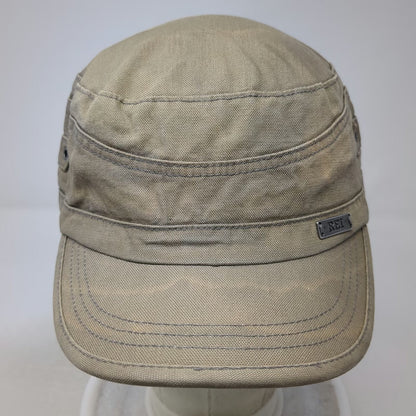 REI Army Cap Green XL Organic Cotton Hat Metal Logo Side Eyelets Outdoor Sun