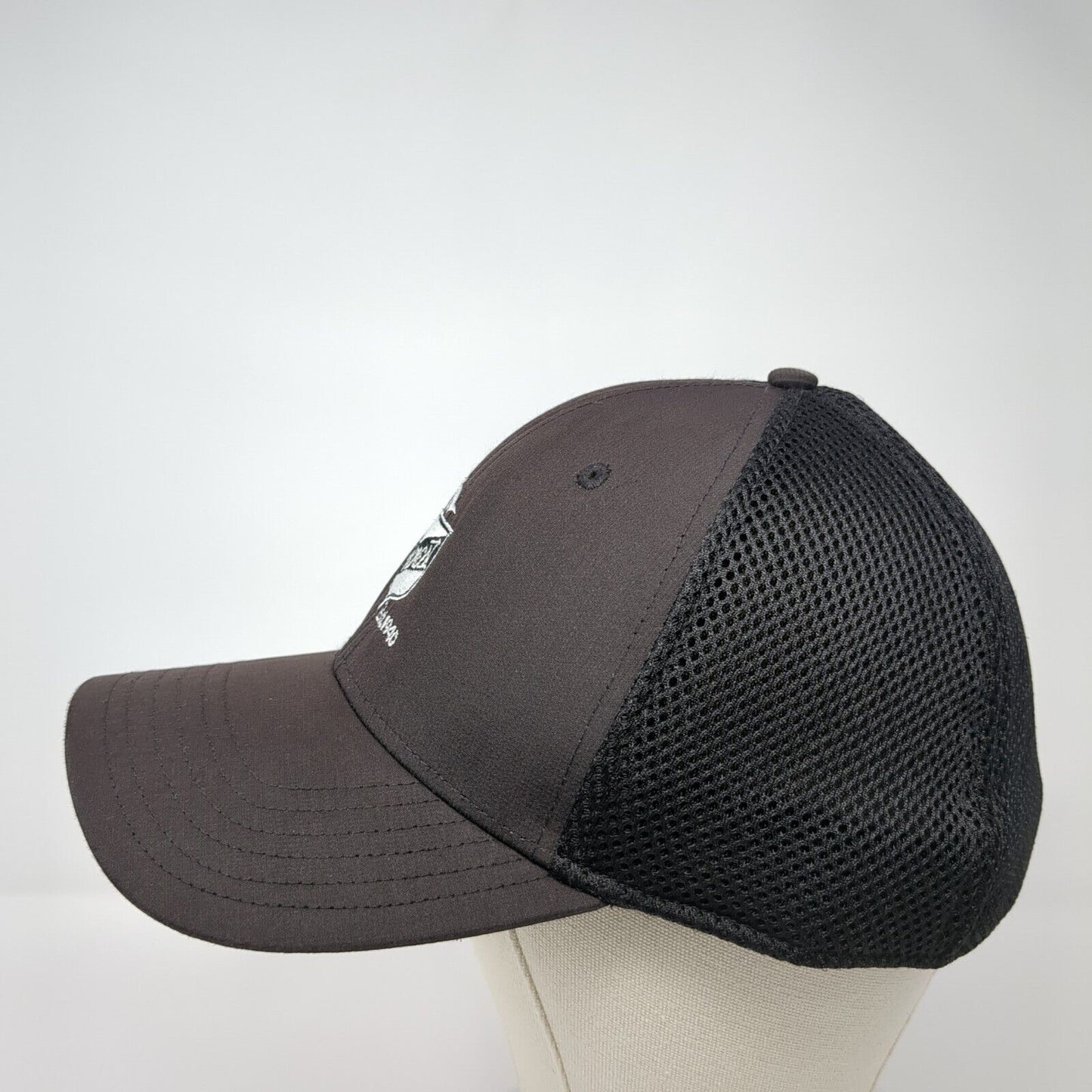 Hillcrest Est. 1940 Fitted Trucker Golf Hat Black L/XL Mesh Back TaylorMade