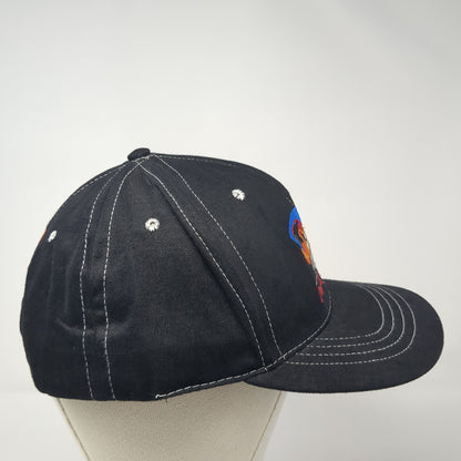 Vintage Pascal Picotte Snapback Hat Embroidered Joker Jester Logo #21 Black