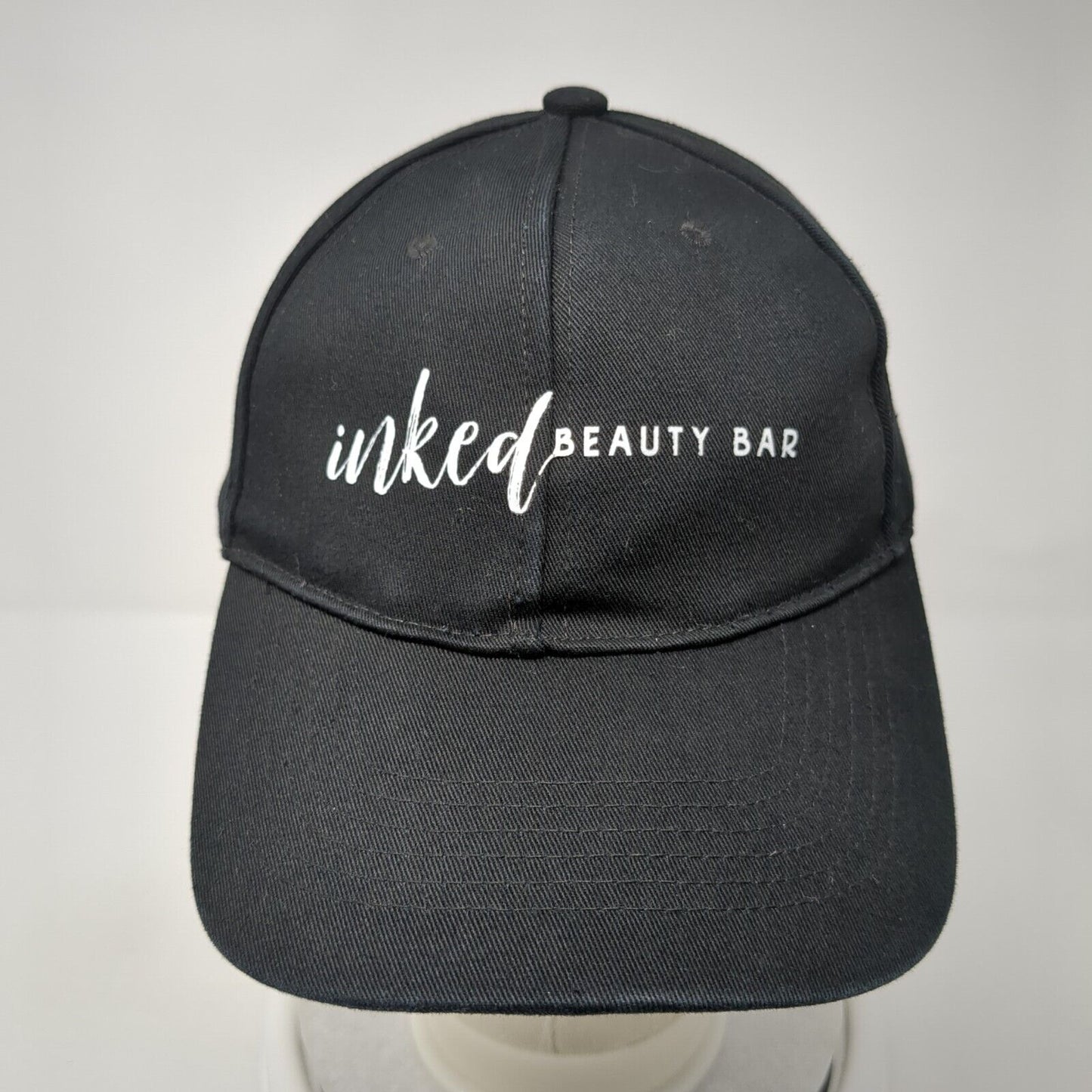 Inked Beauty Bar Slideback Hat Black One Size Adjustable Graphic Print Cotton
