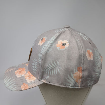 Sportsman Baseball Cap Gray One Size Floral Tropical Hibiscus Dana Point Hat