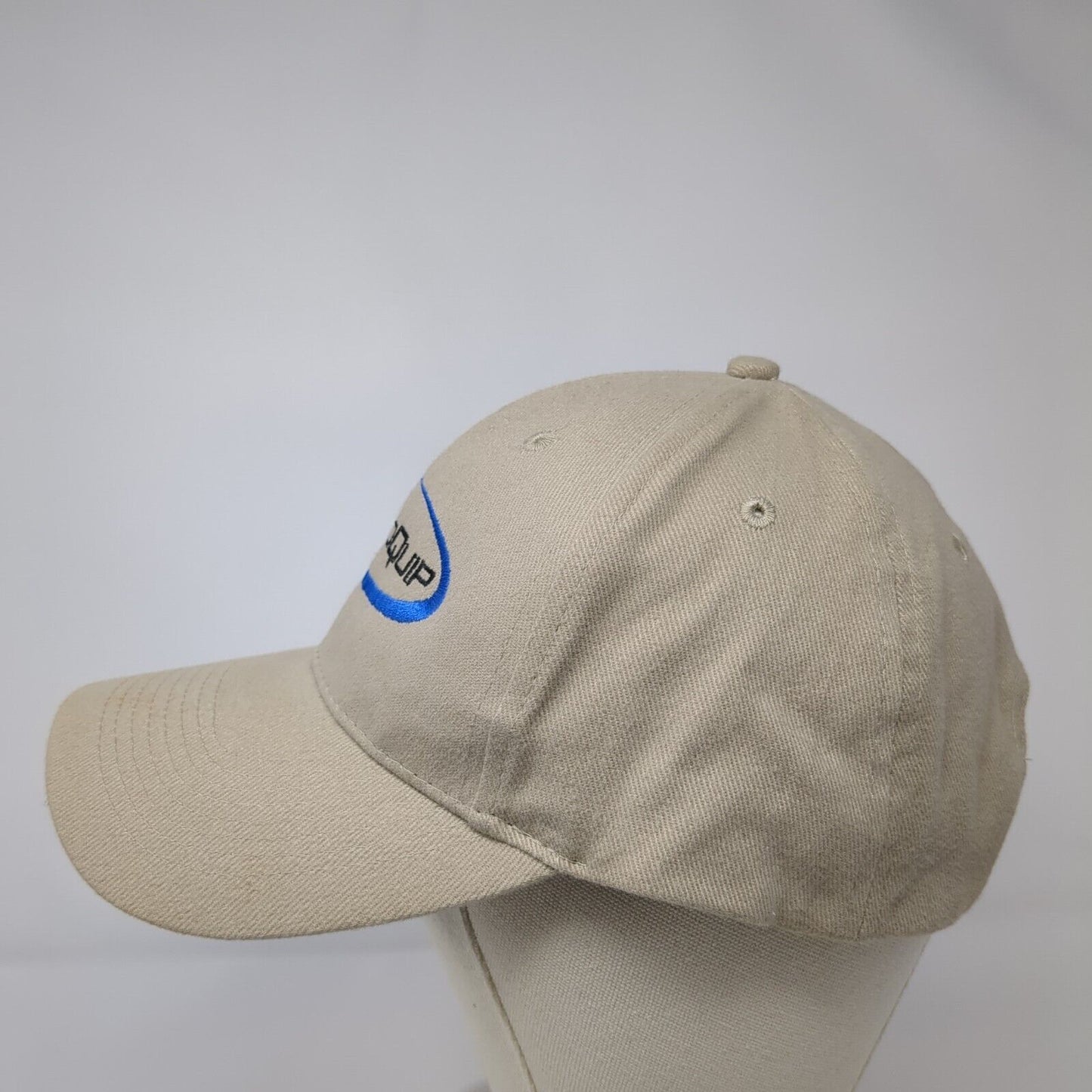 Metroquip Strapback Hat Tan One Size Adjustable Embroidered 6 Panel Otto Cotton