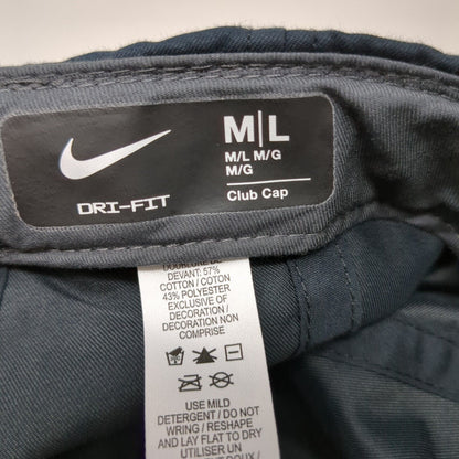 Nike Dri-Fit Slideback Club Cap Blue M/L Adjustable Embroidered 6 Panel