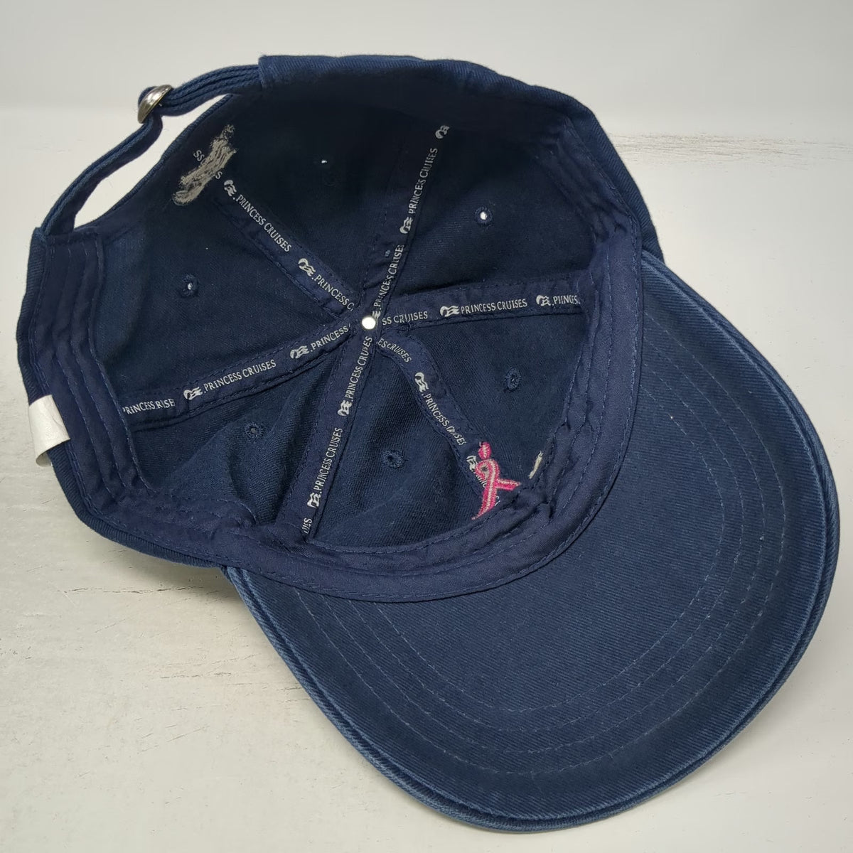 Princess Cruises Baseball Cap Blue One Size On Deck For The Cure Pink Ribbon Hat