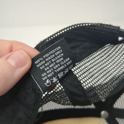 Bodybuilding.com Finish First Trucker Hat Black One Size Adjustable Mesh Back