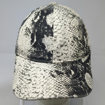Free Press Baseball Cap White One Size Snakeskin Print Allover Hat Strapback