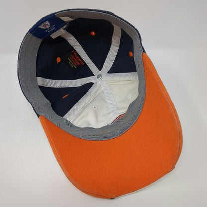 Denver Broncos NFL Reebok Hat Cap White Blue Orange Gray M Flexfit Curved Brim