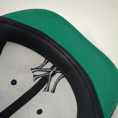 New York Yankees MLB American Needle Snapback Gray Blue Hat One Size Green Brim