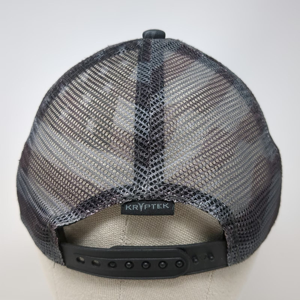Kryptek Trucker Hat Gray One Size Typhon Camo Spartan Helmet Snapback Mesh