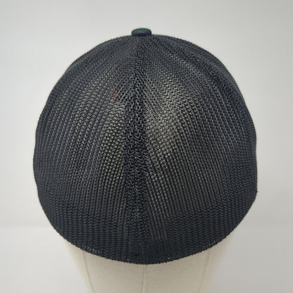 Pine Tree USA Flag Fitted Mesh Back Trucker Hat Black XL Columbia