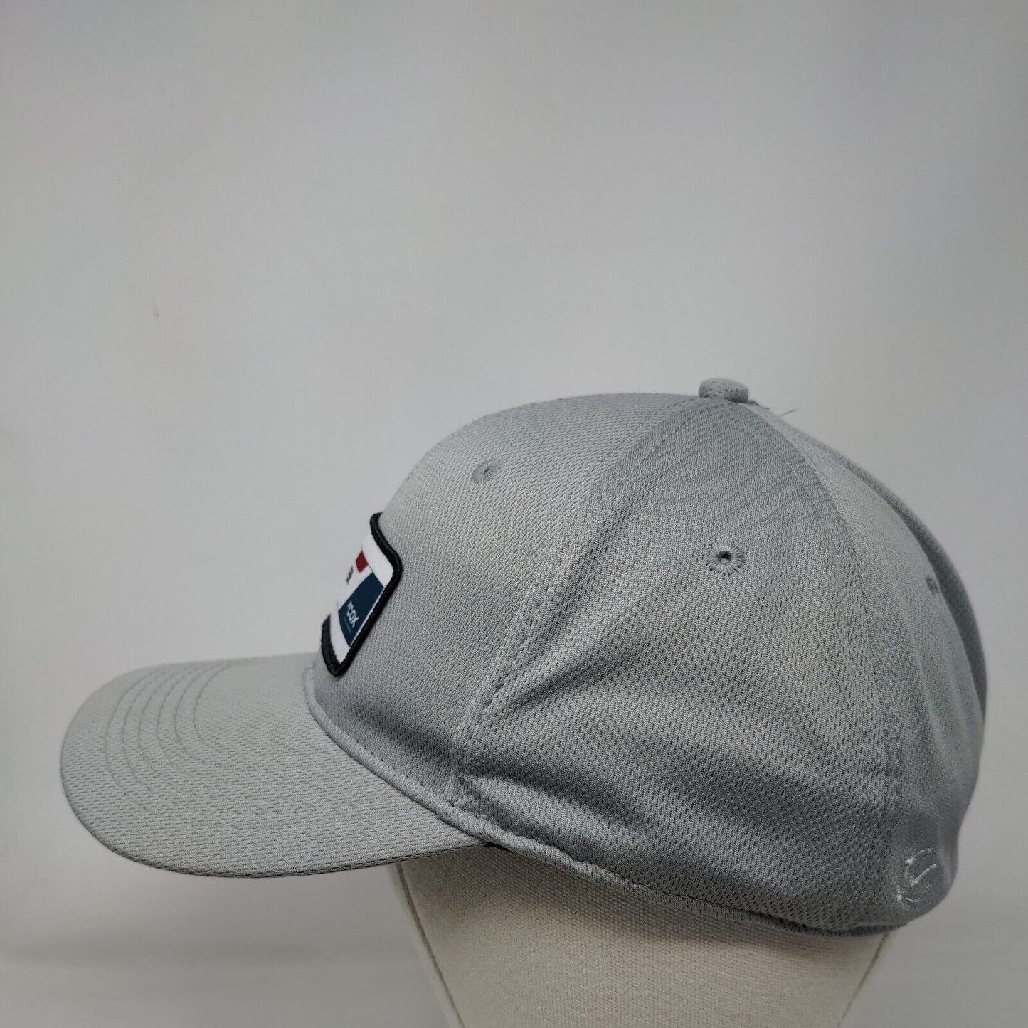 Ring Power Patch Fitted Hat Gray L/XL Solid 6 Panel Outdoor Cap