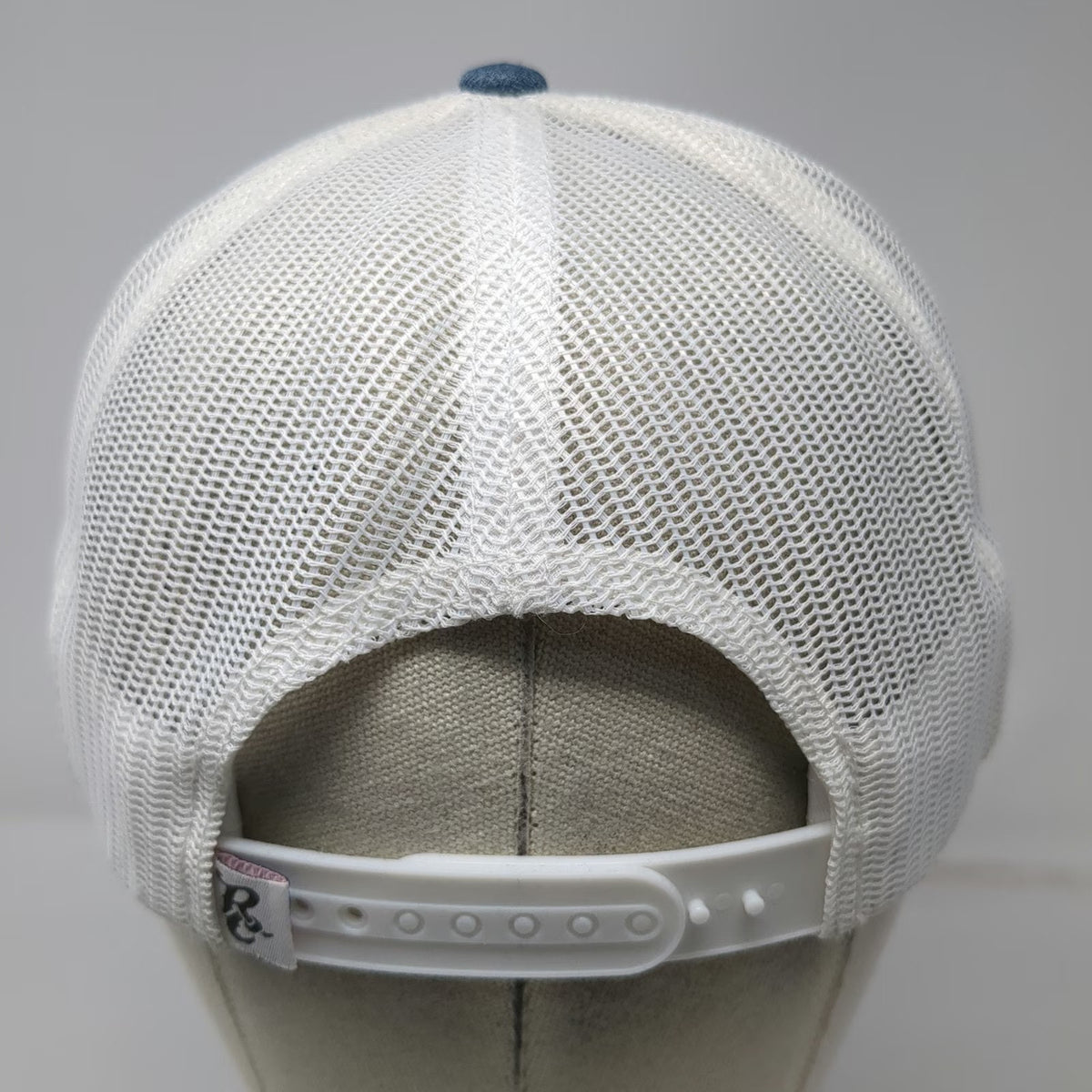 Rural Cloth Trucker Hat Blue One Size America We Grow Whiskey Mesh Back Snapback