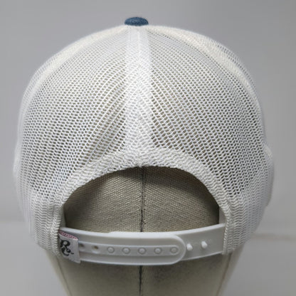 Rural Cloth Trucker Hat Blue One Size America We Grow Whiskey Mesh Back Snapback