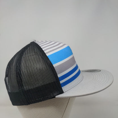 Hurley Snapback Trucker Hat Multicolor One Size Mesh Back Striped Yupoong