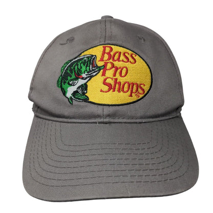 Bass Pro Shops Snapback Hat Gray OSFM Embroidered Gone Fishing