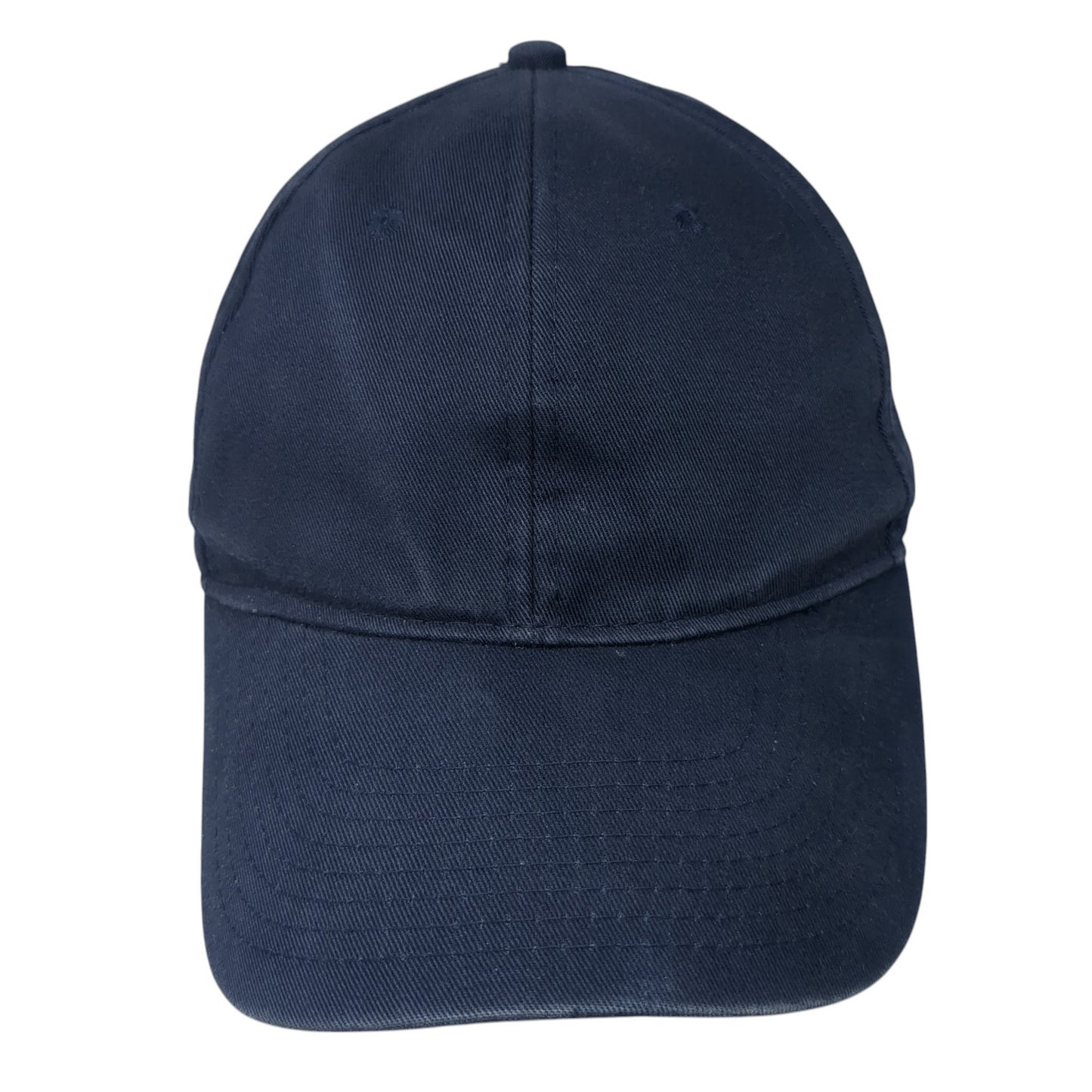 Unbranded Strapback Baseball Cap Blue One Size Adjustable 6 Panel Blank