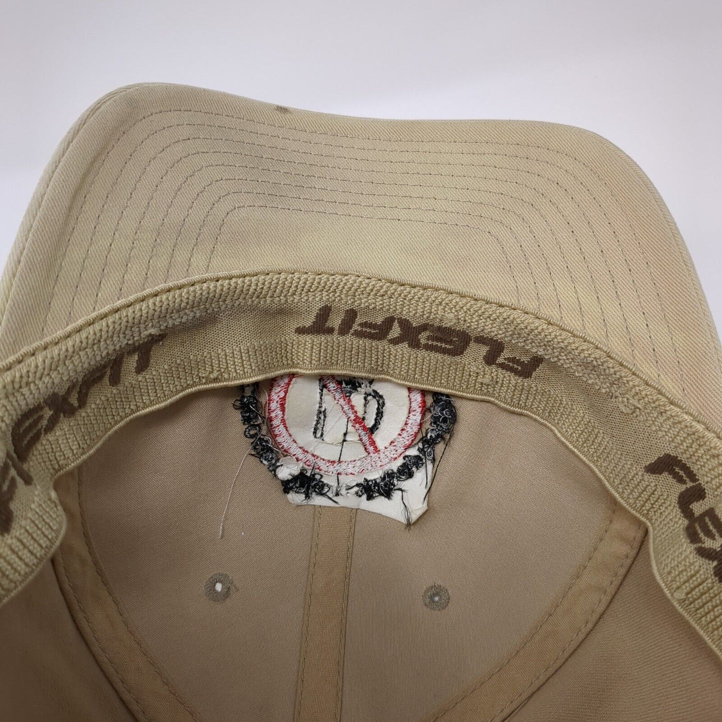 Cenocervisiamsillicaphobia Fitted Hat Tan L/XL Flexfit 6 Panel Port Authority