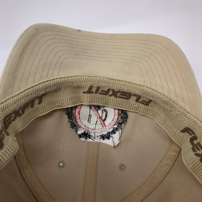 Cenocervisiamsillicaphobia Fitted Hat Tan L/XL Flexfit 6 Panel Port Authority