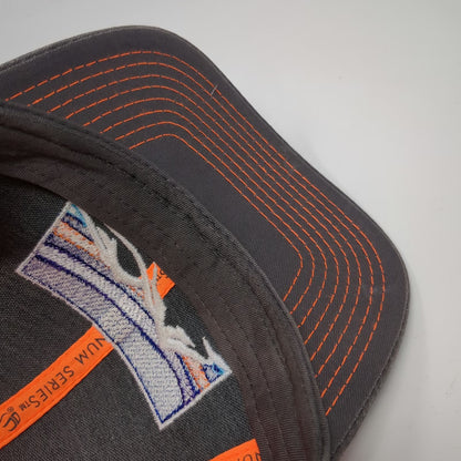Outdoor Cap Baseball Cap Gray Orange One Size Redfish Lake Lodge Idaho Mesh Hat