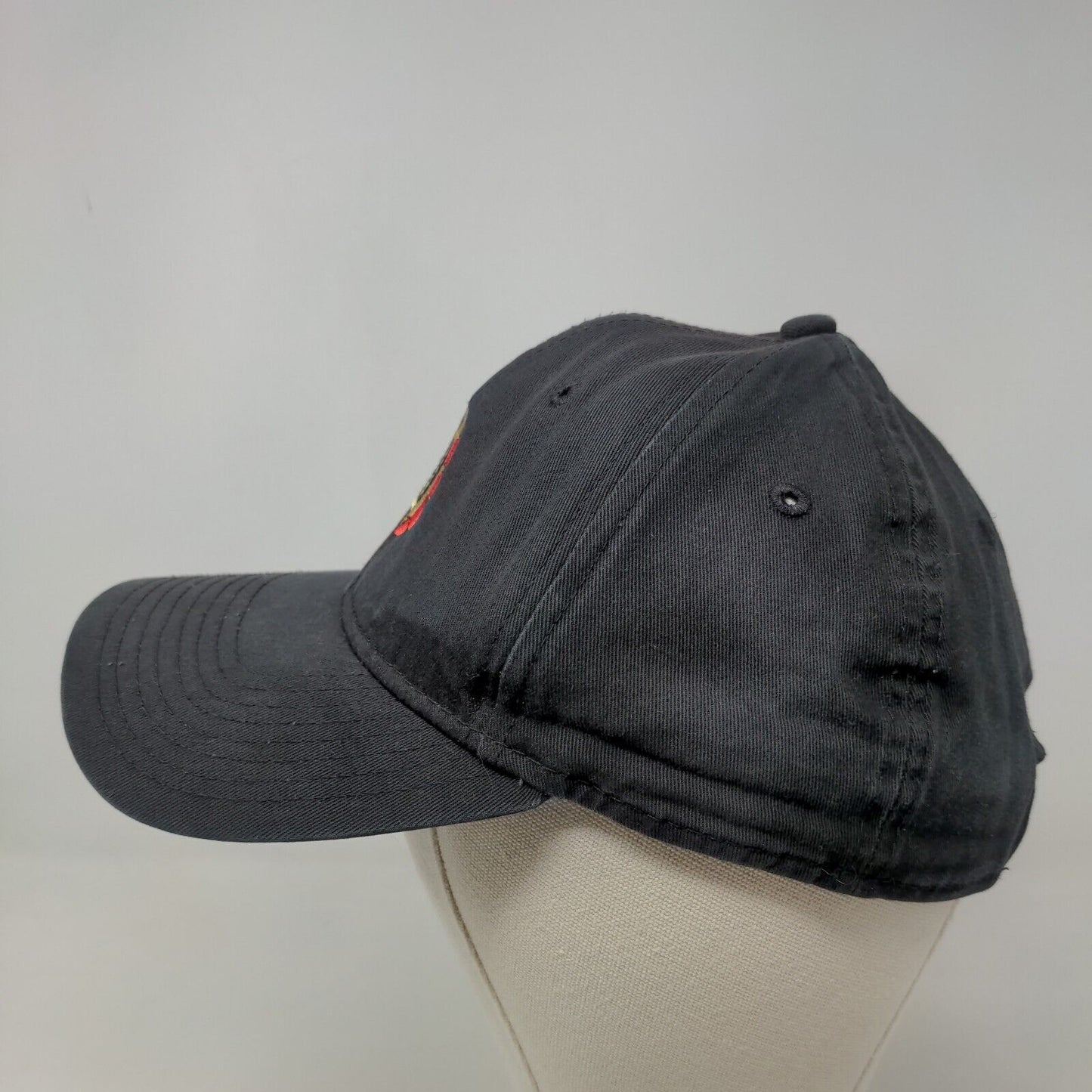 New Era Men's Strapback Hat Black OSFM Embroidered Bowl Season Logo