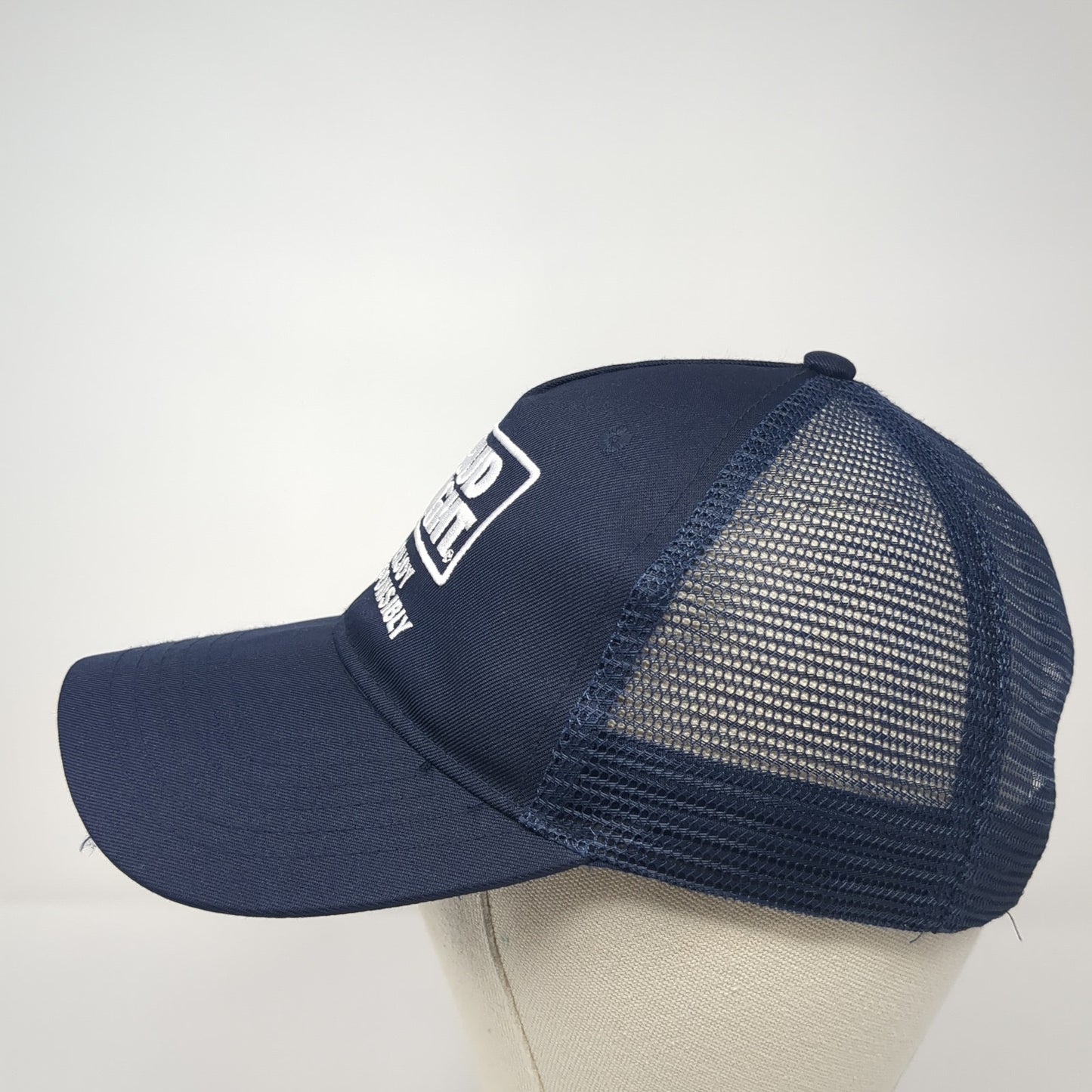 Bud Light Enjoy Responsibly Snapback Trucker Hat Blue One Size Mesh Back