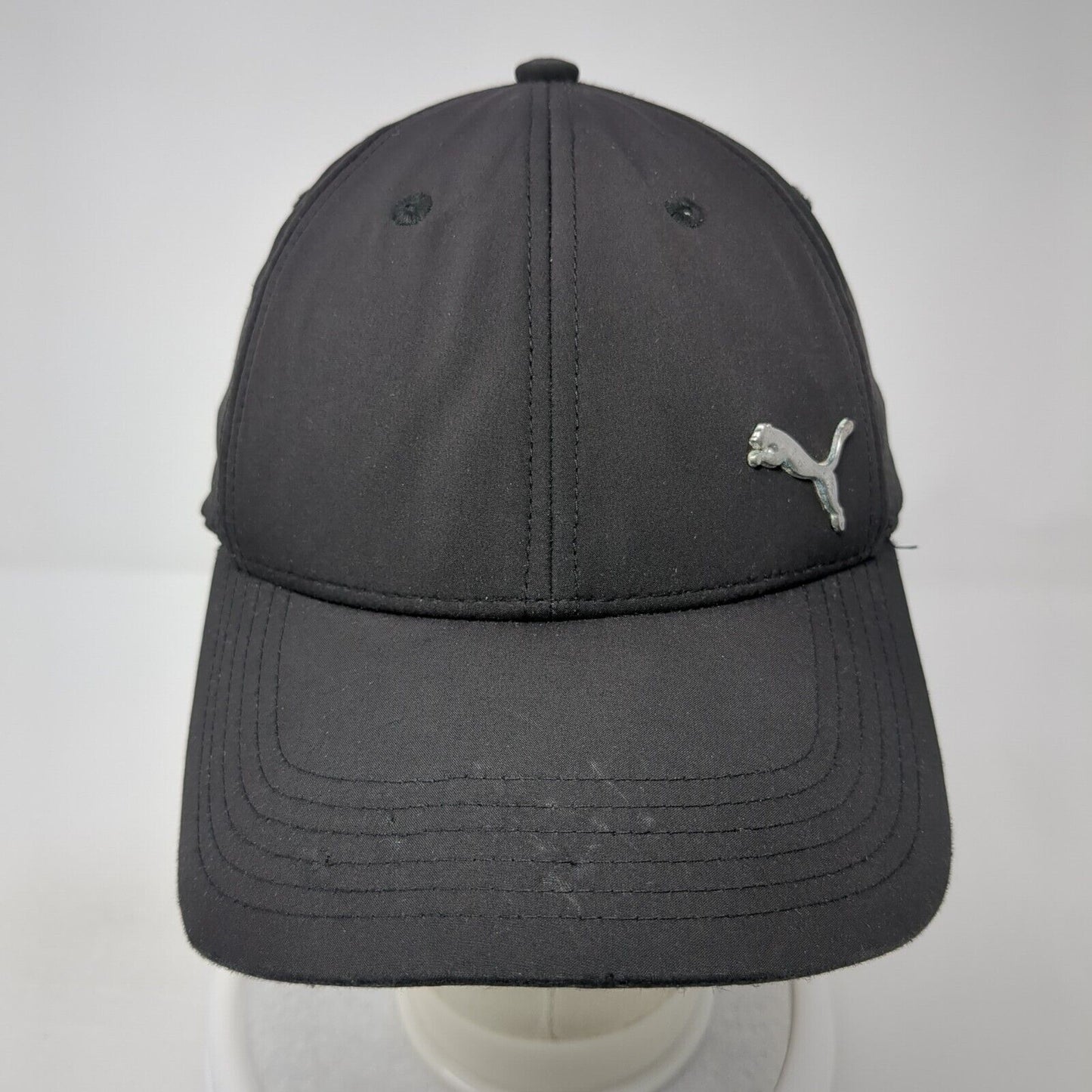 PUMA Fitted Baseball Cap Black One Size Lightweight Embroidered 6 Panel