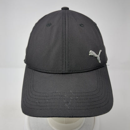 PUMA Fitted Baseball Cap Black One Size Lightweight Embroidered 6 Panel