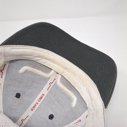 Kimes Ranch Snapback Mesh Back Trucker Hat Gray OSFA Embroidered