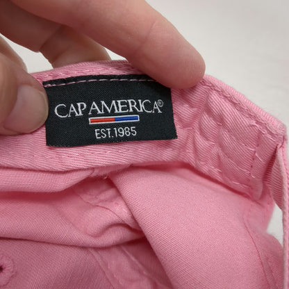 Cap America Baseball Cap Pink One Size Millenkamp Embroidered Slideback Hat