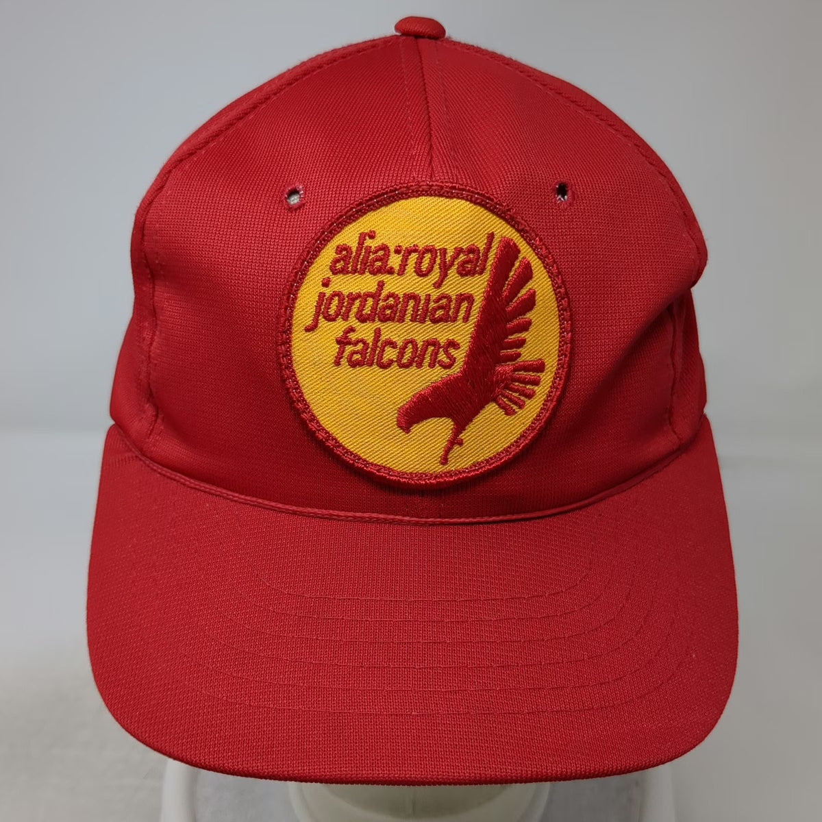 Young An Alia Royal Jordanian Falcons Snapback Red 7 1/4 Polyester Aviation Hat