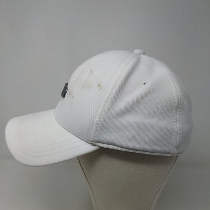Oakley Men's Fitted Hat White Size L/XL 3D Logo Classic Low Flex