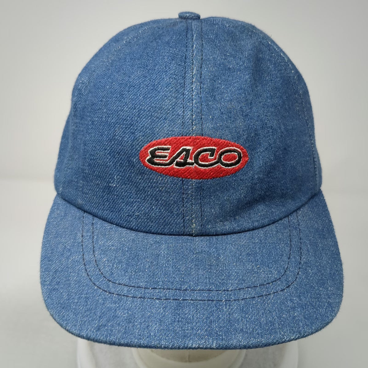 Omnico EACO Baseball Cap Blue OSFM Denim Snapback Made in USA Hat Embroidered