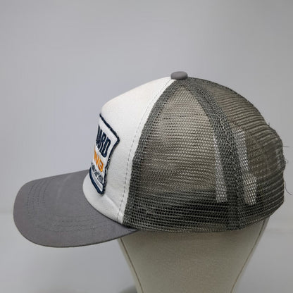 Spirit Trucker Hat Gray One Size Rock Hard Caulking Humor Slogan Mesh Snapback