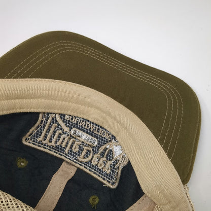 Mule Deer Foundation Trucker Hat Green One Size Mesh Snapback Deer Logo MDF
