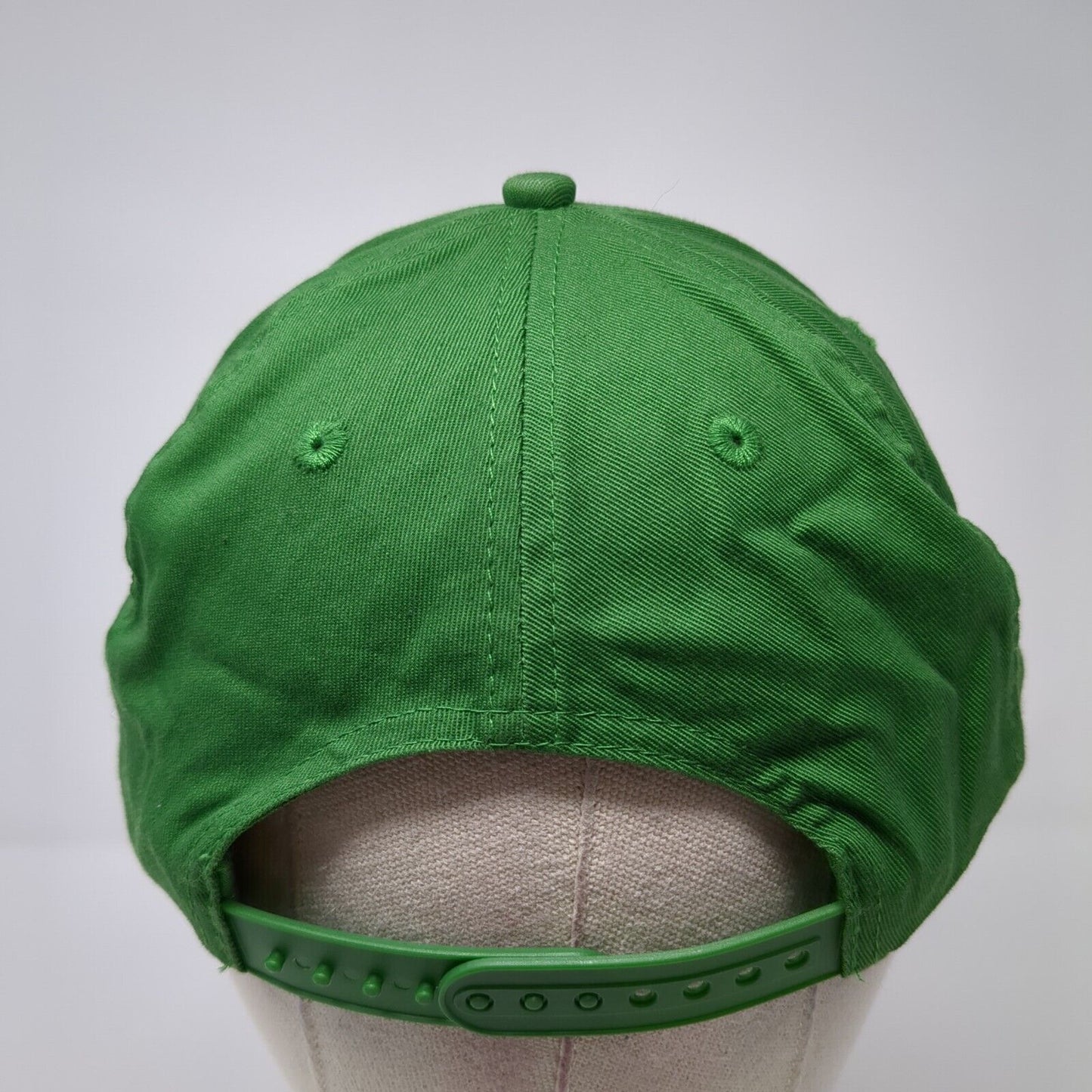 John Deere Logo Snapback Hat Green One Size Adjustable Cotton 6 Panel
