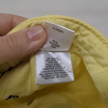 I Only Date Beasts Slideback Hat Yellow One Size Adjustable Embroidered Disney
