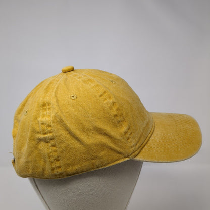 Unbranded Slideback Hat Yellow One Size Adjustable Blank 6 Panel Solid
