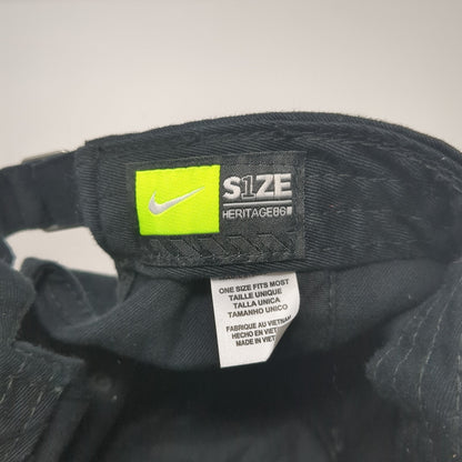 Flyers Slideback Hat Black One Size Adjustable 6 Panel Nike Heritage86