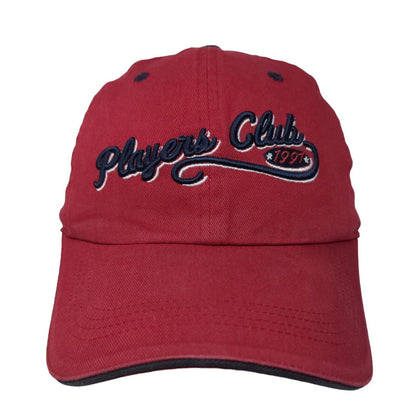 Players Club Slideback Hat One Size Red Embroidered Classic Cut Ahead Vintage