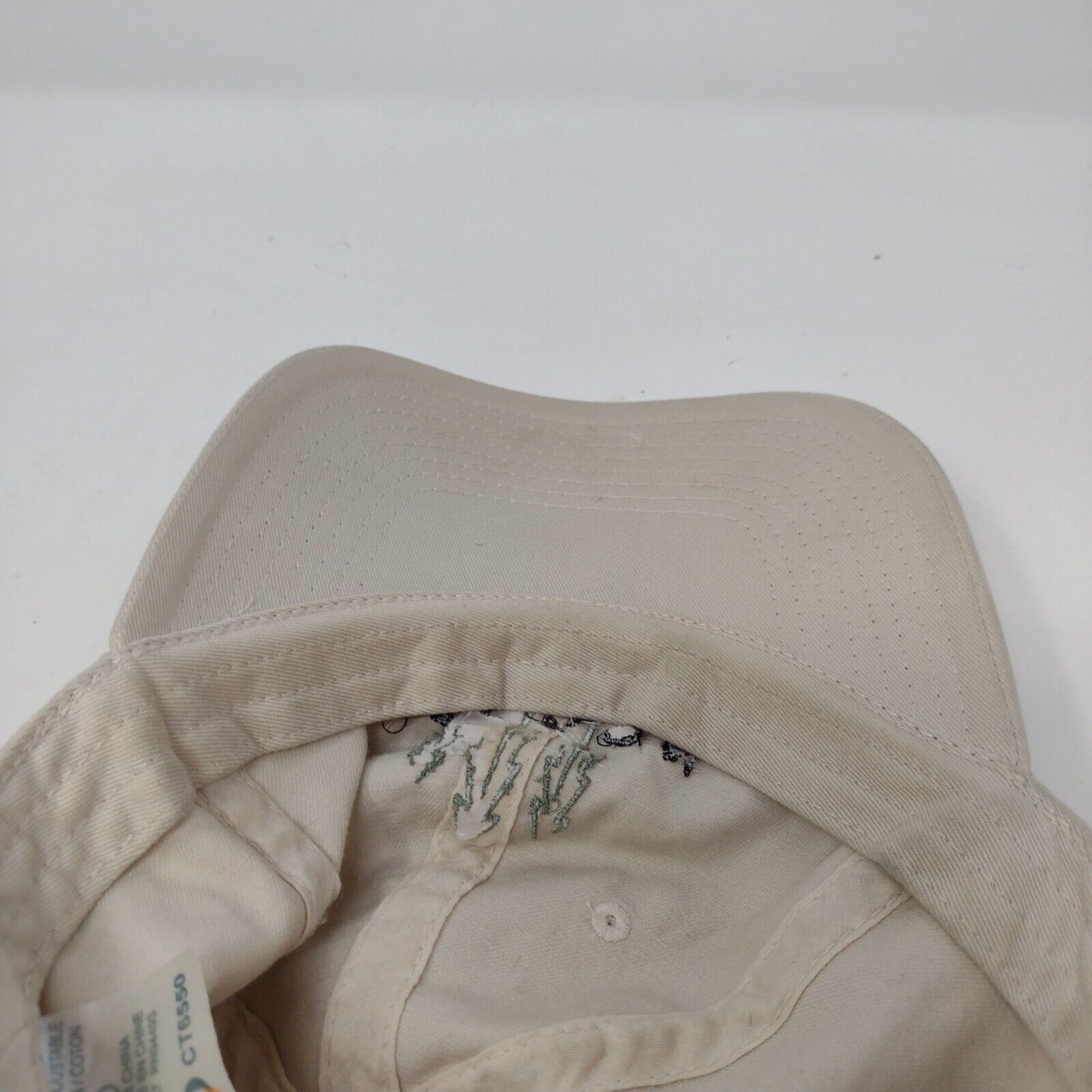 Oregon Slideback Hat Tan One Size Adjustable Embroidered 6 Panel Cotton