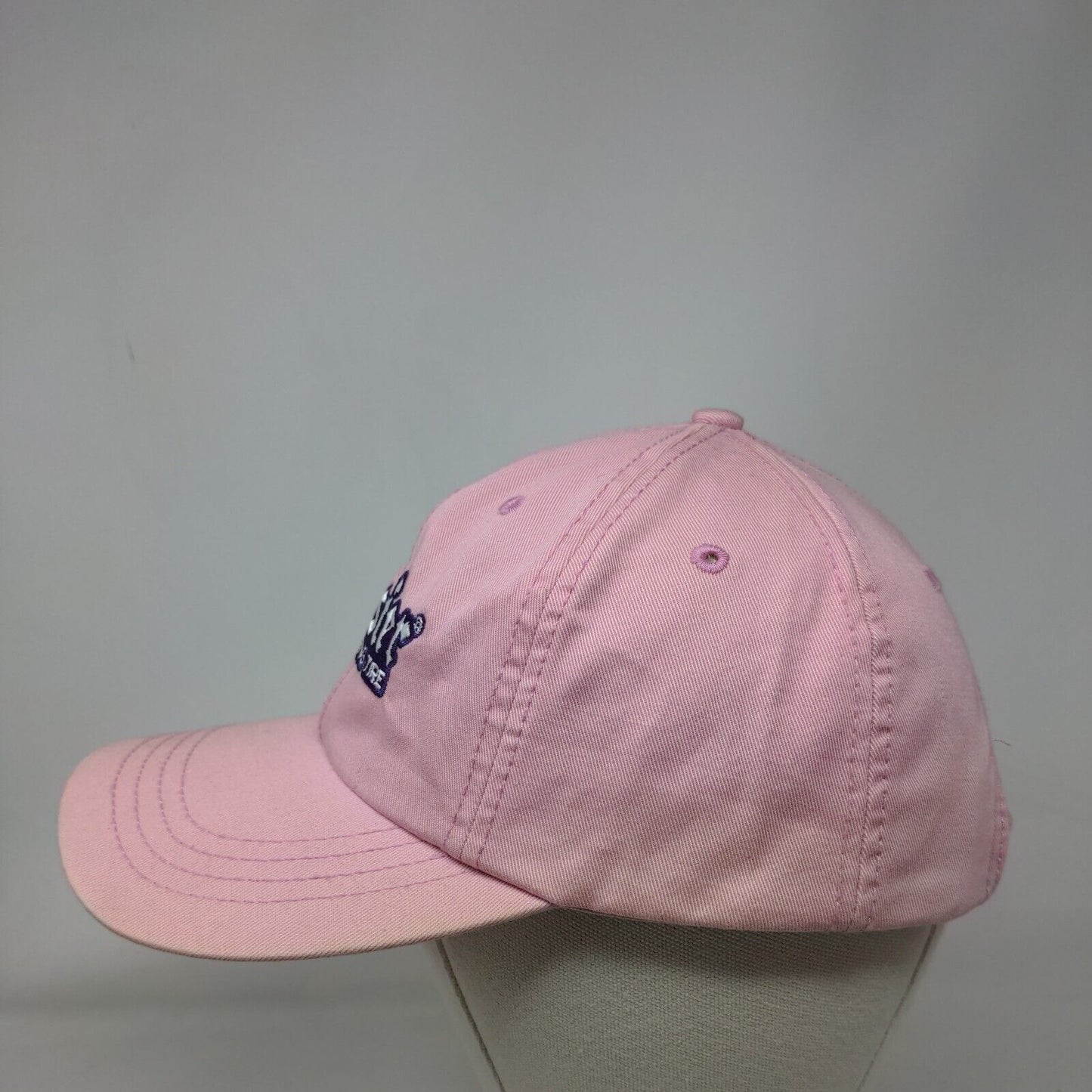 Hoosier Racing Tire Strapback Hat Pink OSFA Adjustable Embroidered Martin