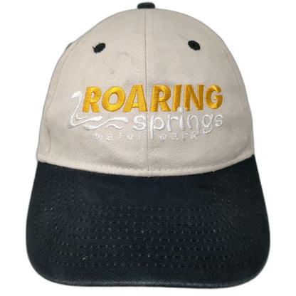 Vitronic Baseball Cap Beige OSFM Roaring Springs Waterpark Hat Strapback Bill