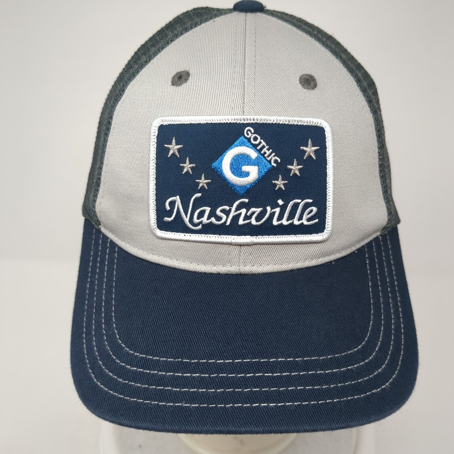 Gothic Nashville Snapback Trucker Hat Multicolor One Size Mesh Back District