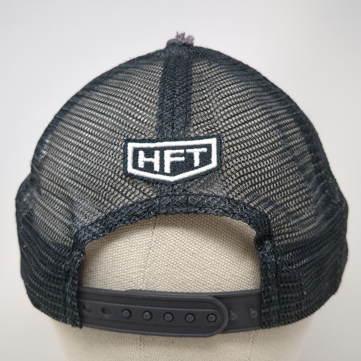 Harbor Freight Trucker Hat Gray One Size Mesh Back Snapback Patch HFT Est 1977