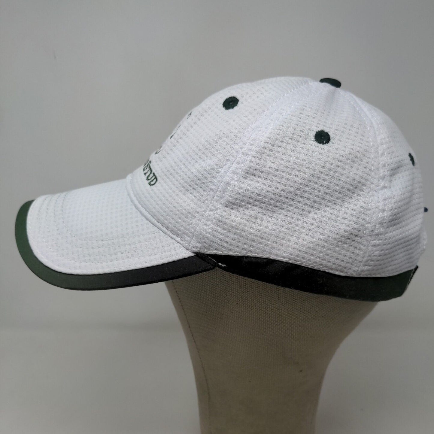 Scarteen Stud Men's Strapback Golf Hat Green White Embroidered Logo