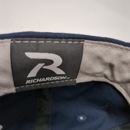 J Baseball Snapback Hat Blue M/L Adjustable Embroidered Pro212 Richardson