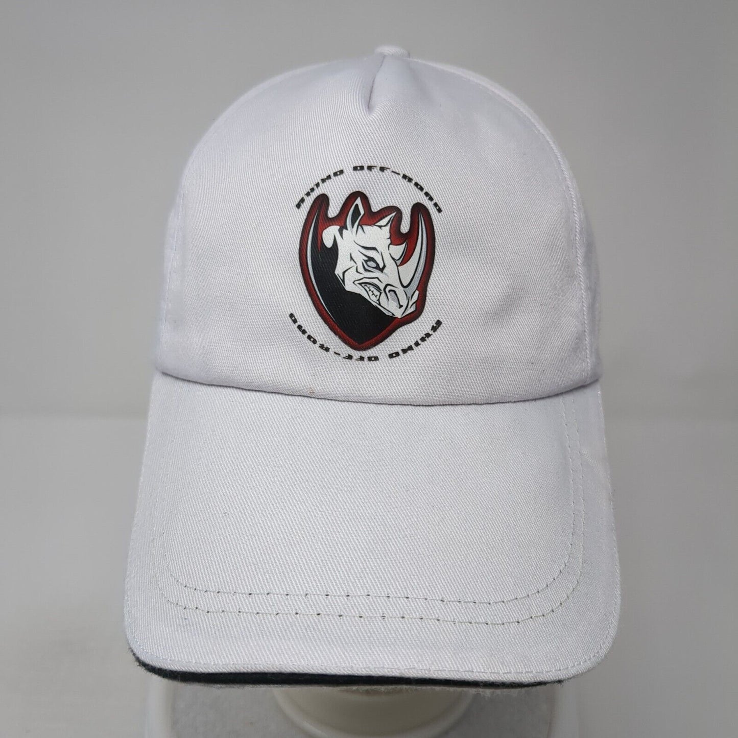 Rhino Off-Road Slideback Baseball Cap White One Size Adjustable 6 Panel