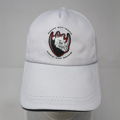 Rhino Off-Road Slideback Baseball Cap White One Size Adjustable 6 Panel